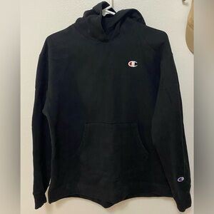 Champion Black Pullover Hoodie (Size M)